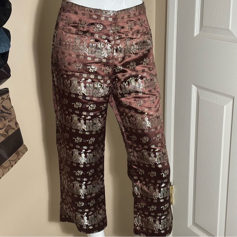 Vintage Fish Patchwork Capris - Size M - image 3